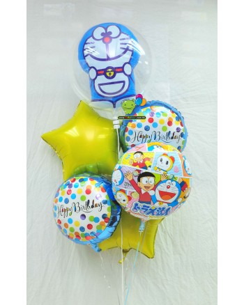 Doraemon Bubble-Balloon Bouquet